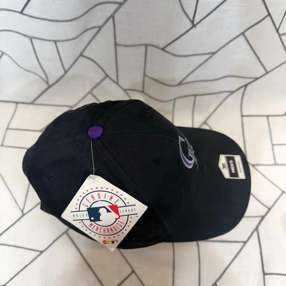 Fan Favorite Colorado Rockies Hat OSFA Black MLB Baseball Cap Adjustable NEW